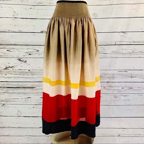 Anthropologie Dresses & Skirts - Maple Anthropology striped semi sheer skirt